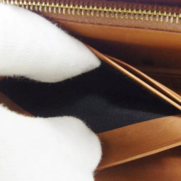 CELINE wallet logo leather used Authentic - Picture 6 of 9